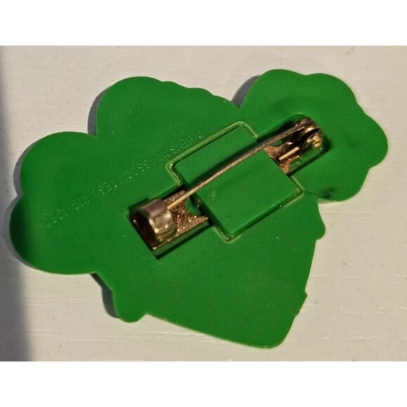 Kermit the Frog Green Is Keen Shamrock St. Pat Lapel Pin 1980 Henson Hallmark - Picture 3 of 5